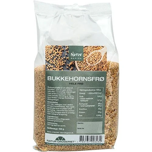 Bukkehornsfrø hele 500 g